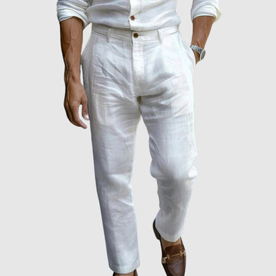 Pantalon en lin de luxe Lorenzo Vitali