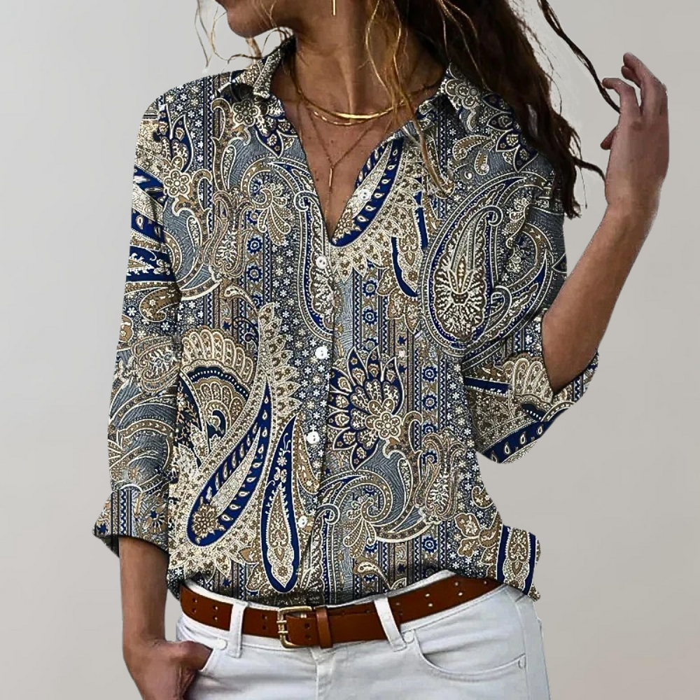Roxane | Chemise Manches 3/4 Pour Femme | Ete