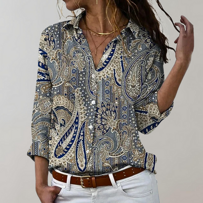 Roxane | Chemise Manches 3/4 Pour Femme | Ete