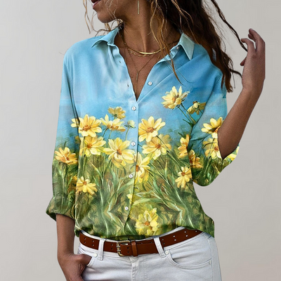 Roxane | Chemise Manches 3/4 Pour Femme | Ete