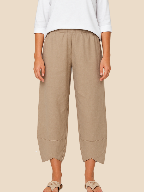 Pantalon 7/8 | Lin Coton | Élégance Naturelle