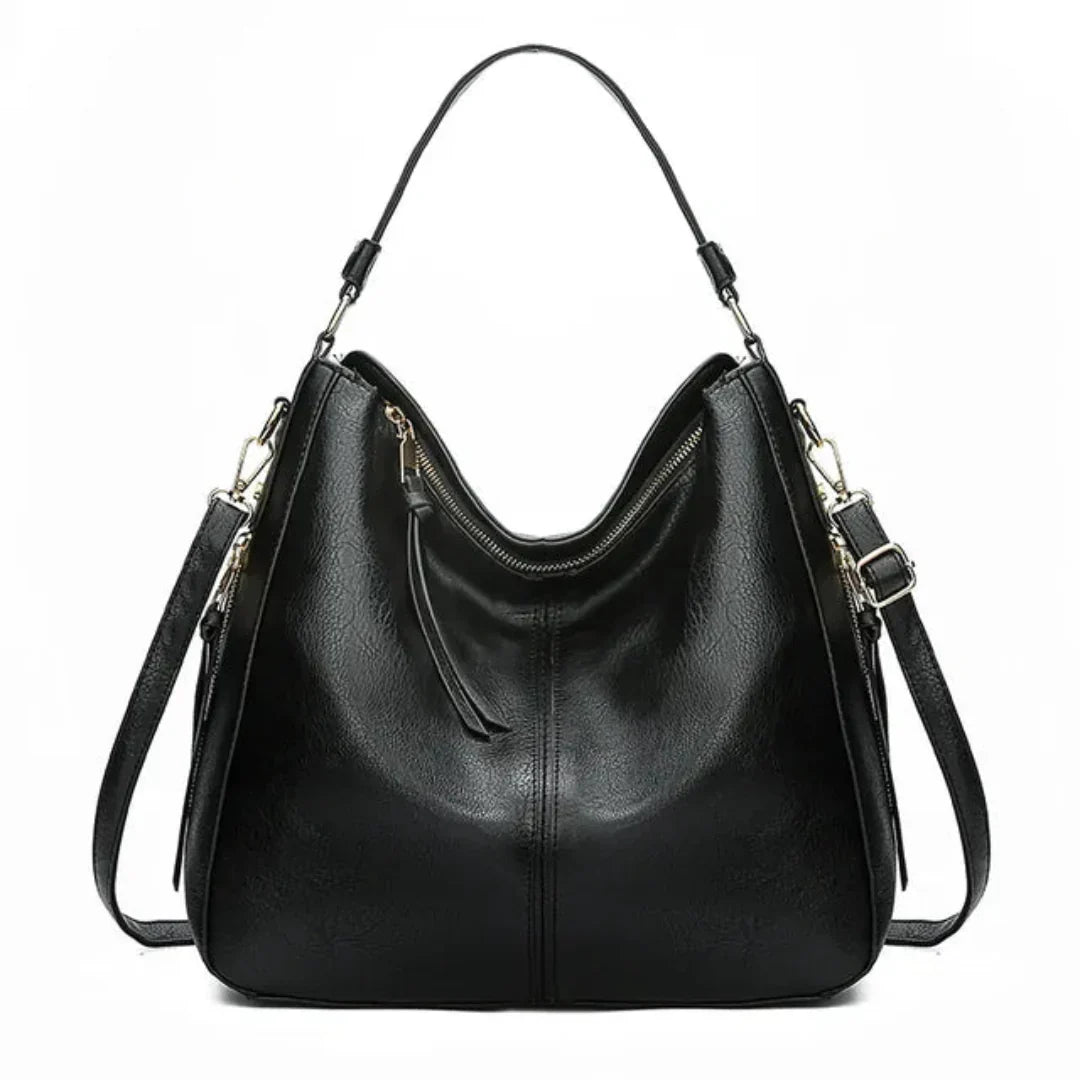 Elégant sac à main femme noir - Sac spacieux Frida