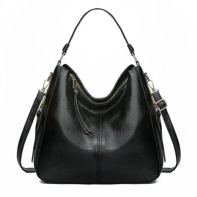 Elégant sac à main femme noir - Sac spacieux Frida