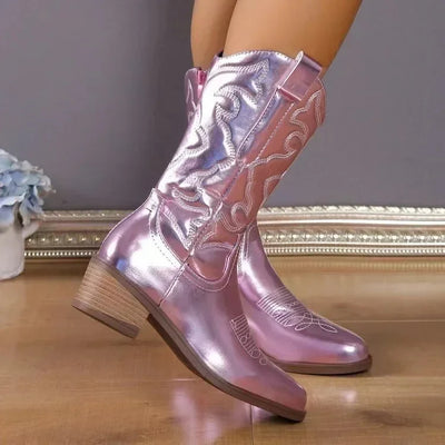 Lynn | Bottes cowboy brodées rétro pour femme