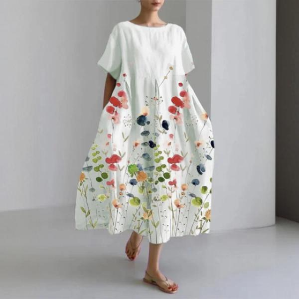 Morgane™ | Valentina robe Florale d'Été avec Coupe Flatteuse et Liberté de Mouvement
