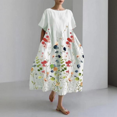 Morgane™ | Valentina robe Florale d'Été avec Coupe Flatteuse et Liberté de Mouvement