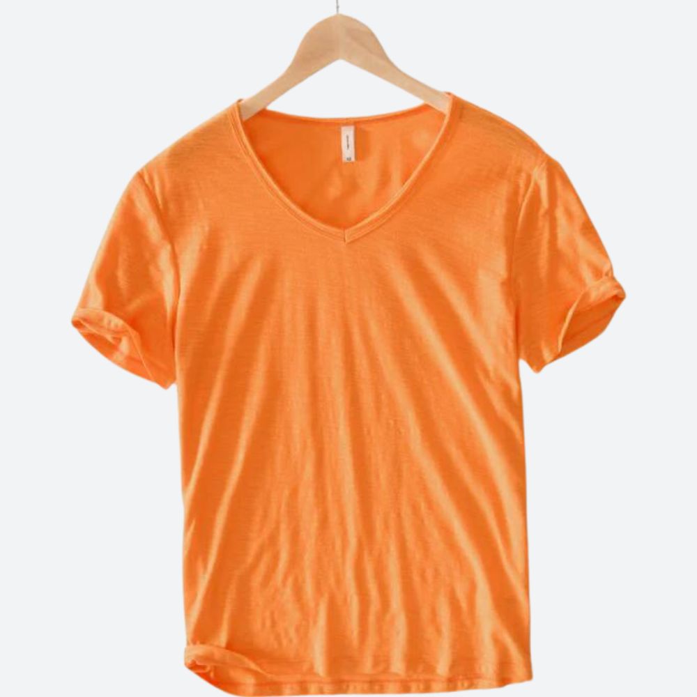 T-shirt aéré en coton et lin pour l'été - Maxx