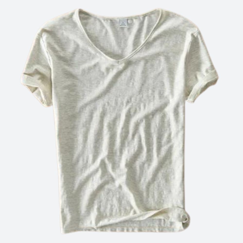 T-shirt aéré en coton et lin pour l'été - Maxx