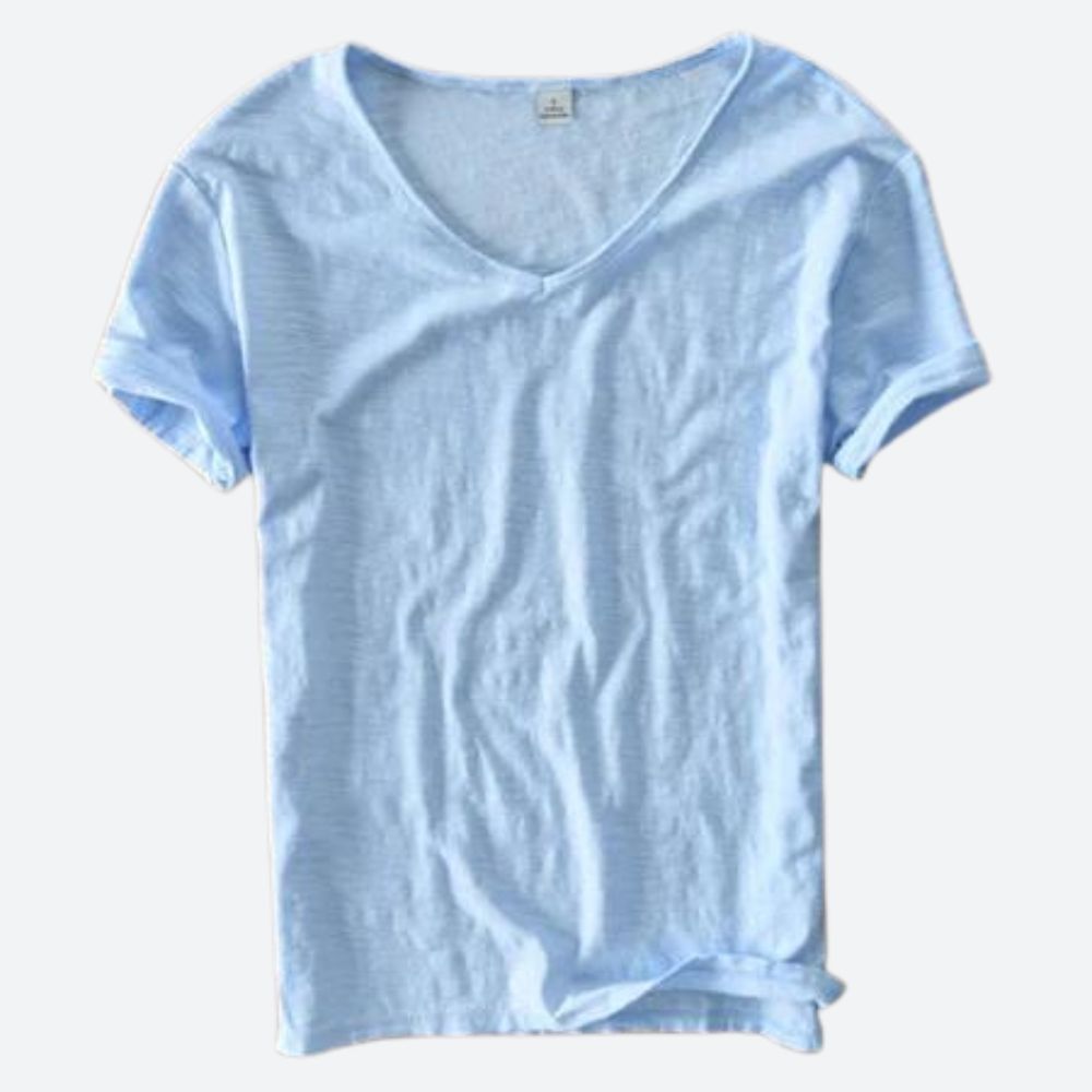 T-shirt aéré en coton et lin pour l'été - Maxx
