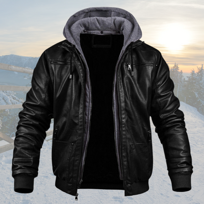 DENNIS | VESTE EN CUIR FAITE MAIN POUR UNE CHALEUR MAXIMALE