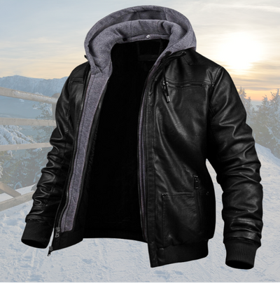DENNIS | VESTE EN CUIR FAITE MAIN POUR UNE CHALEUR MAXIMALE