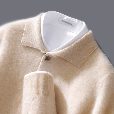 Luca | Pull polo en cachemire
