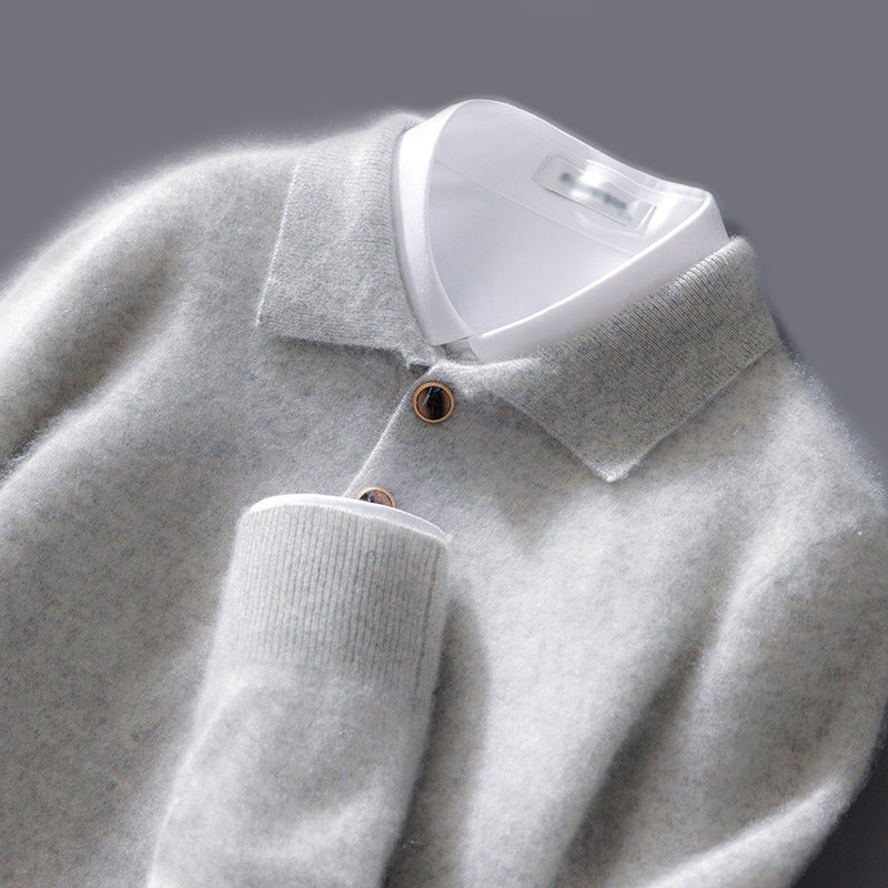 Luca | Pull polo en cachemire