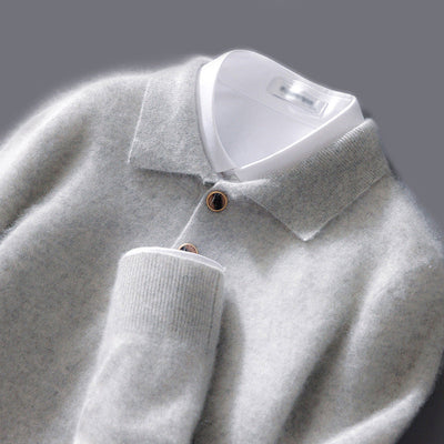 Luca | Pull polo en cachemire