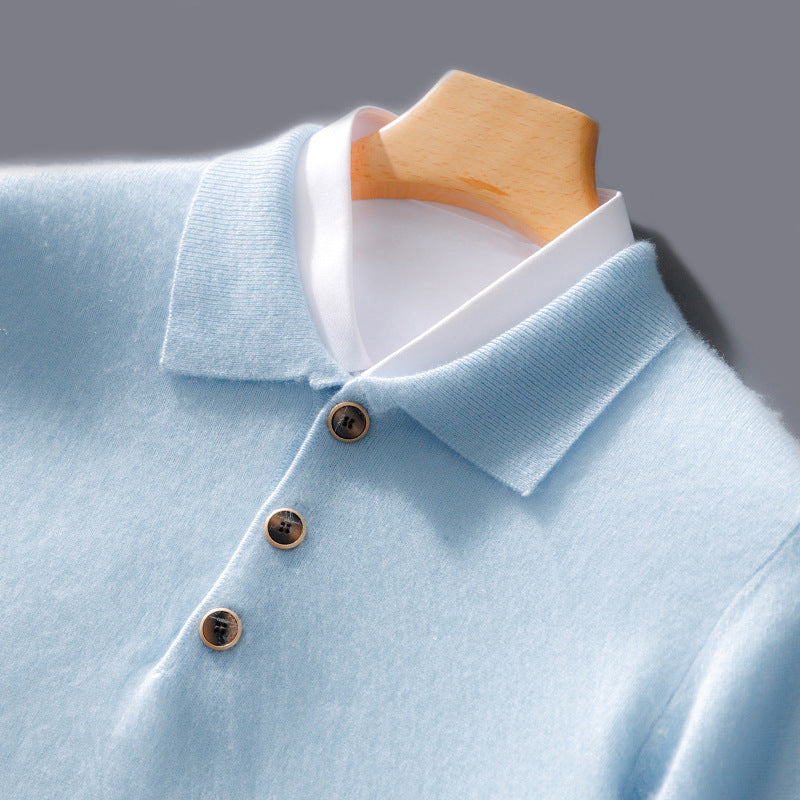 Luca | Pull polo en cachemire
