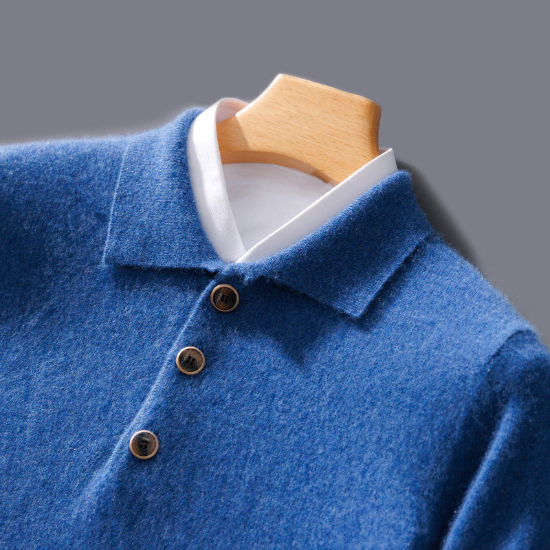 Luca | Pull polo en cachemire