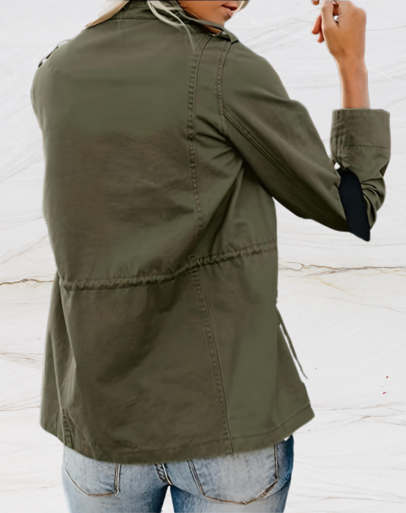 Elégante veste Nora à manches longues et quatre poches pratiques pour femmes