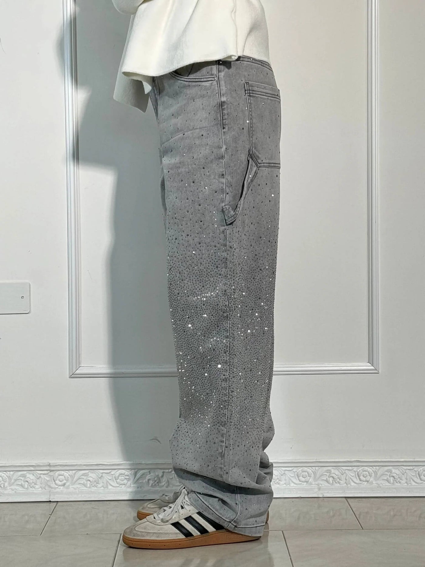 Aubrey™ | Jean à Détails Scintillants