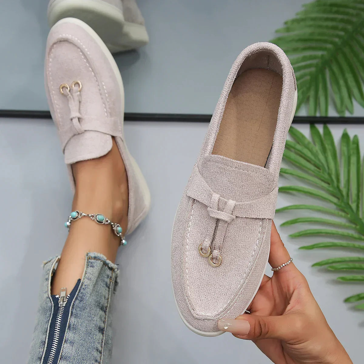 Leah - Mocassins en cuir élégants pour femmes