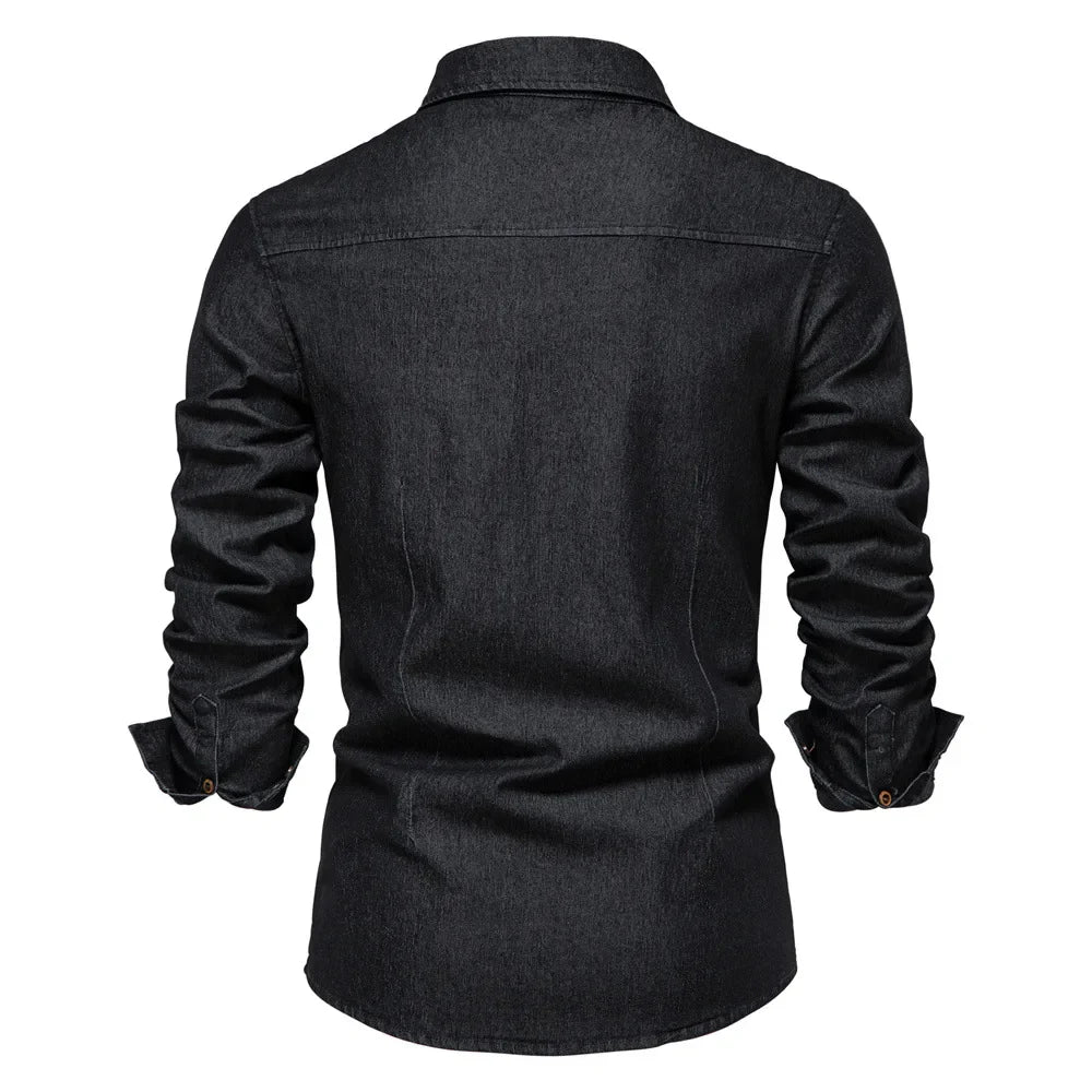 Newton | Chemise élégante en denim pour homme