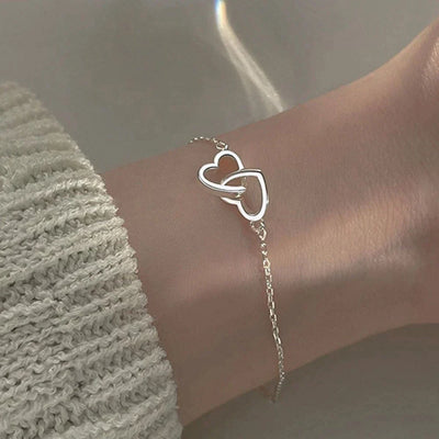 Bracelet Coeur en Argent