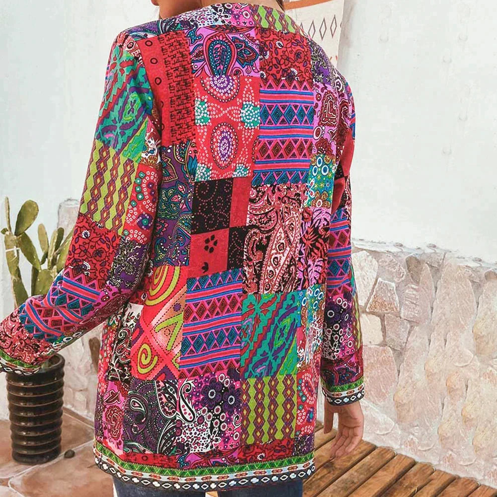 Veste Brodée Patchwork | Coton | Colorée & Authentique