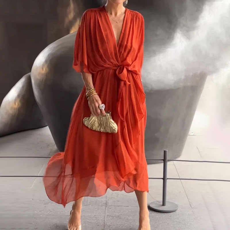 Femme Chic Midi Robe d’été – Randy