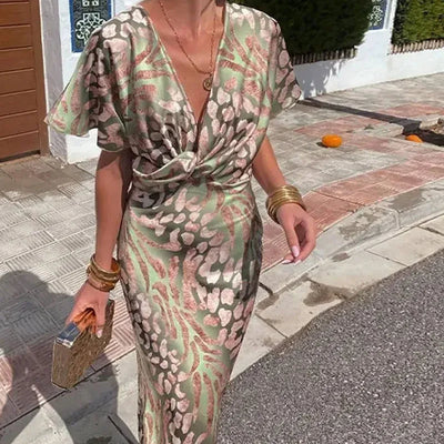 Noemi | Robe de soirée élégante imprimée pour femmes
