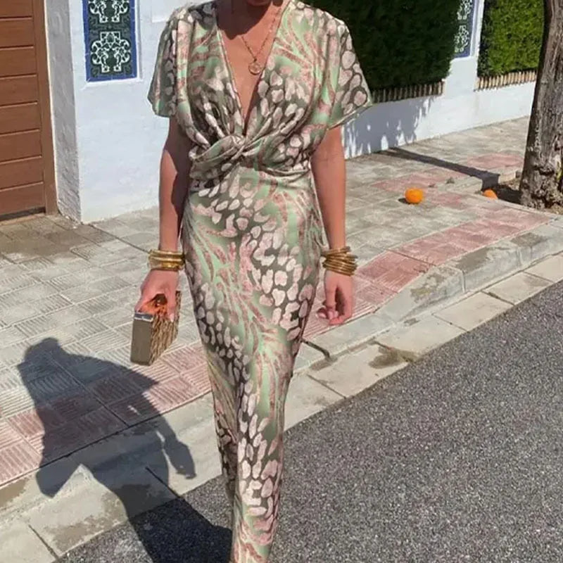 Noemi | Robe de soirée élégante imprimée pour femmes