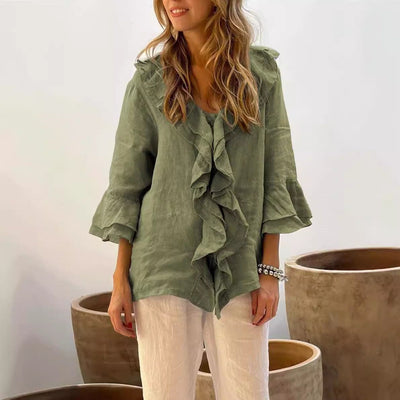 Marie™ | blouse à volants élégante