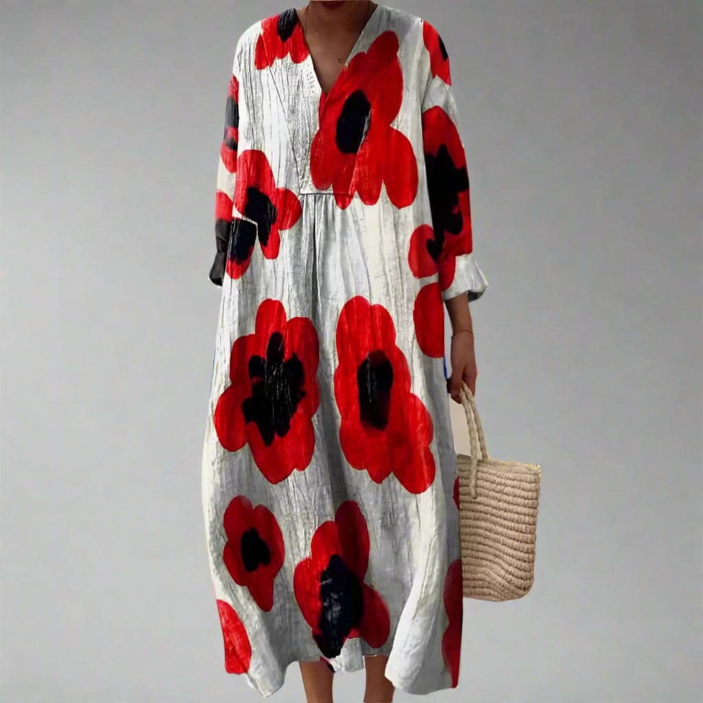 Morgane™ | Sylvie robe géométrique élégante