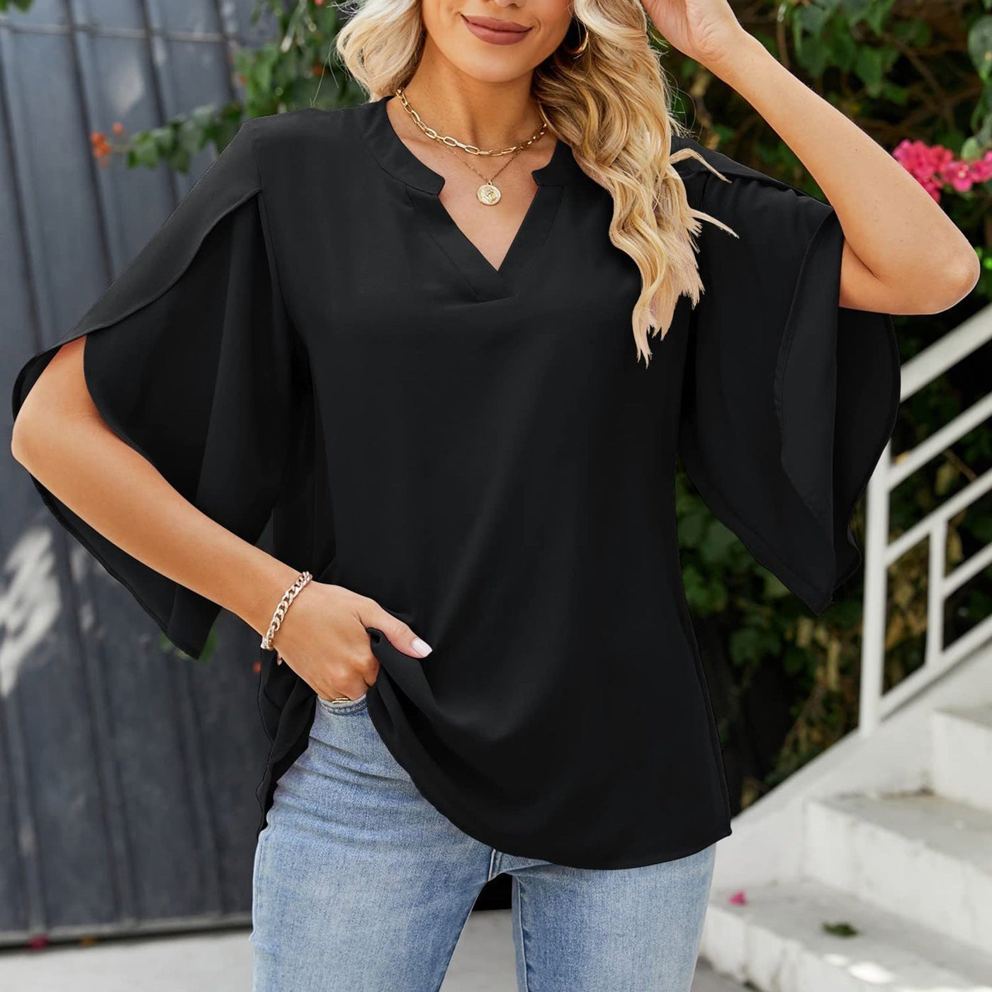 Claire™ | Haut élégant avec décolleté en V