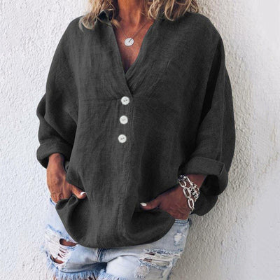 Blouse en Lin Légère | Style Décontracté | Élégance Intemporelle