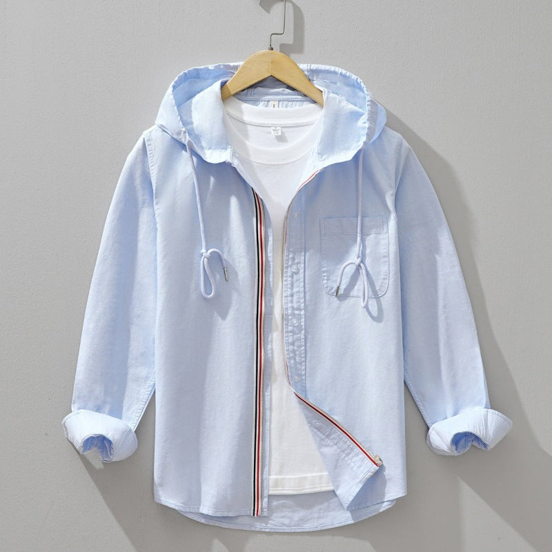 Camicia con cappuccio in lino