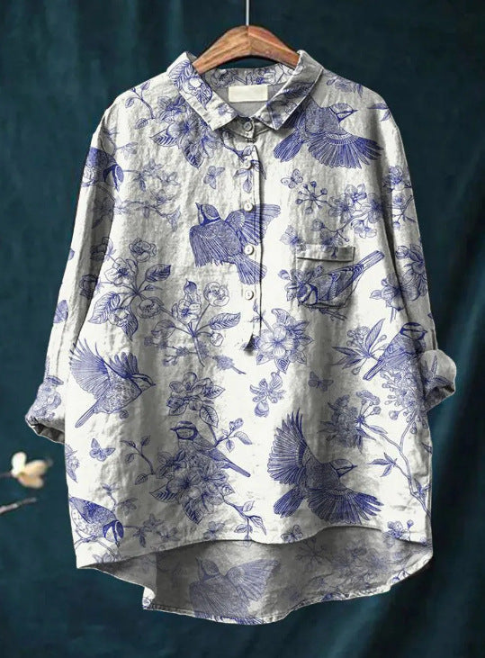 Blouse Classique avec Motif Floral Laura™