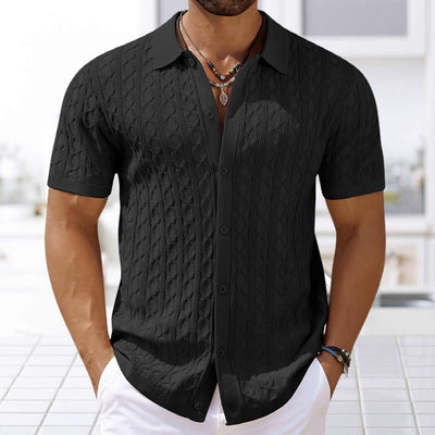 Théo – Chemise en maille à manches courtes