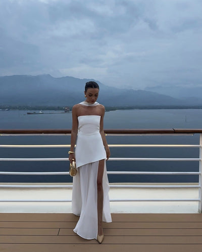Valerie | Robe longue asymétrique