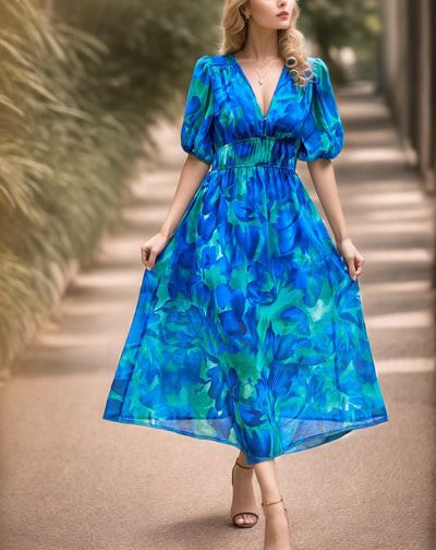 Madeleine - Robe À Fleurs Élégante Pour Un Style Intemporel