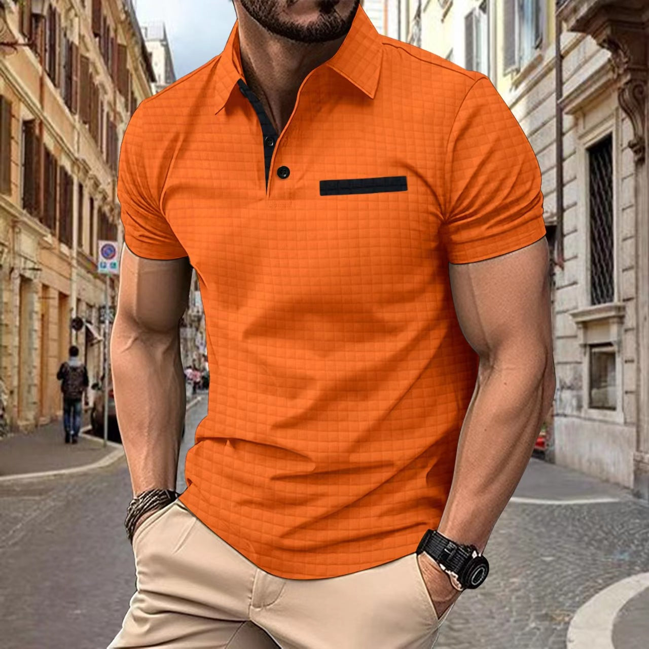 Renzo – Poloshirt structuré