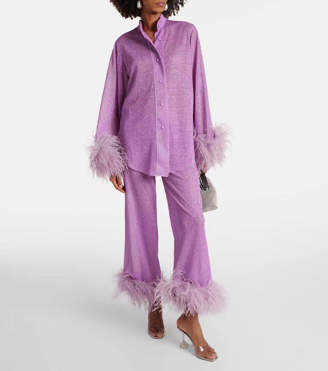 Élysée-Plume™ | Ensemble élégant de collier de plumes
