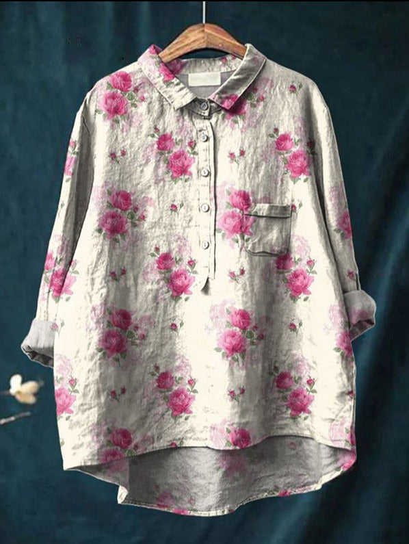 Blouse Classique avec Motif Floral Laura™
