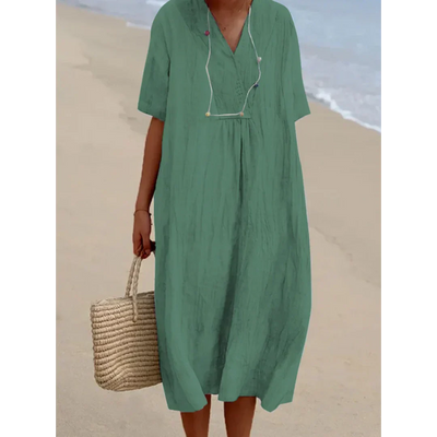 Robe de plage midi fluide pour femmes - Ruth