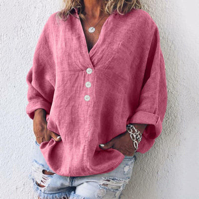 Blouse en Lin Légère | Style Décontracté | Élégance Intemporelle