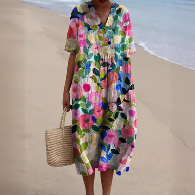 Sophia™ | Robe à Motif Floral Éclatant