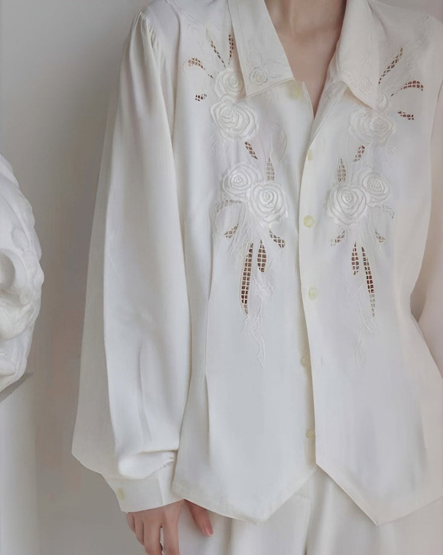 Chemise brodée Roselle