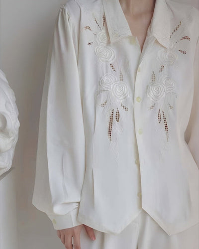 Chemise brodée Roselle