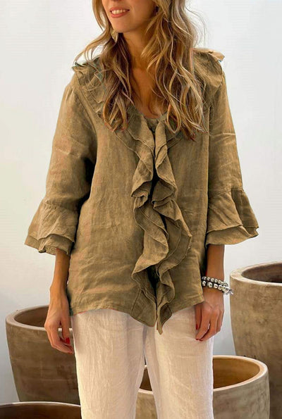 Marie™ | blouse à volants élégante