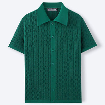 Théo – Chemise en maille à manches courtes