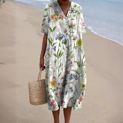 Sophia™ | Robe à Motif Floral Éclatant