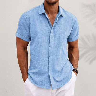 Alain | Polo Bout À Bout Pour Hommes | Manche Courte
